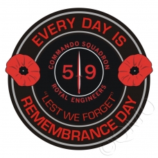 59 Commando Squadron Royal Engineers Remembrance Day Sticker